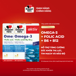 Doppelherz Combo Fish Oil 3+Folic acid+B6+B12
