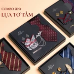 Bộ phụ kiện vest 5 món cao cấp cho nam - Cà vạt lụa tơ tằm, khăn, kẹp, ghim, măng sét - Thomas Nguyen — ảnh 1