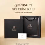 Bộ phụ kiện vest 5 món cao cấp cho nam - Cà vạt lụa tơ tằm, khăn, kẹp, ghim, măng sét - Thomas Nguyen — ảnh 2
