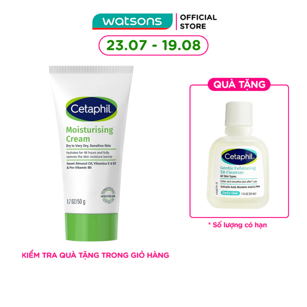 Kem Dưỡng Ẩm Cetaphil Moisturizing Cream 50g
