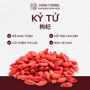 Hạt Kỷ Tử đỏ (Câu Kỷ Tử) sấy khô, hạt to, sạch, dùng pha trà, giúp đẹp da, dễ ngủ, nhuận phế, thanh nhiệt, bổ mắt