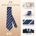 Bộ phụ kiện vest 5 món cao cấp cho nam - Cà vạt lụa tơ tằm, khăn, kẹp, ghim, măng sét - Thomas Nguyen — ảnh 5