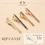 Bộ phụ kiện vest 5 món cao cấp cho nam - Cà vạt lụa tơ tằm, khăn, kẹp, ghim, măng sét - Thomas Nguyen — ảnh 6