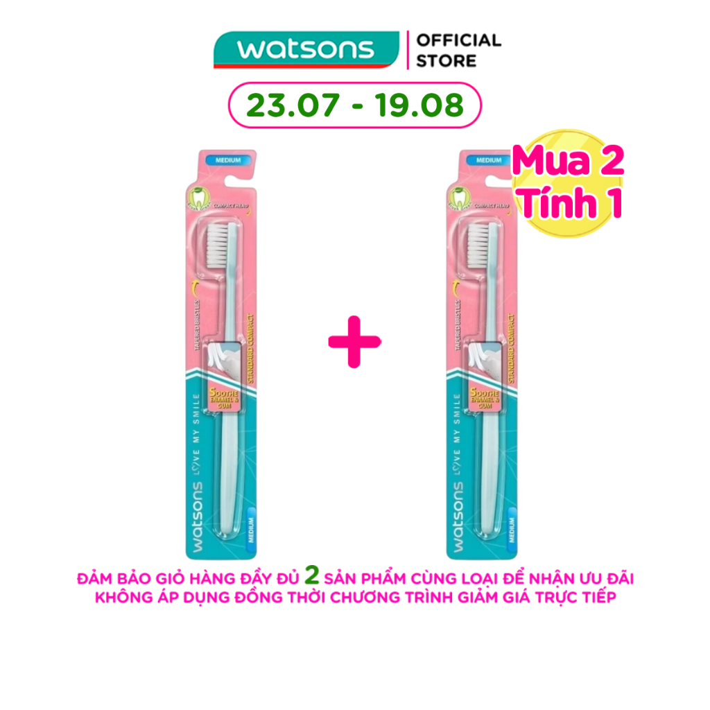 Bàn Chải Đánh Răng Watsons Standard Compact 1 Cái