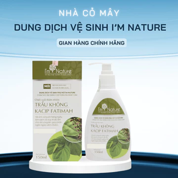 Dung Dịch Vệ Sinh Phụ Nữ Trầu Không I'm Nature, Dung Dịch Vệ Sinh Nam Nữ Chai 150ml Thiên Nhiên An Toàn Cho Mẹ Bầu