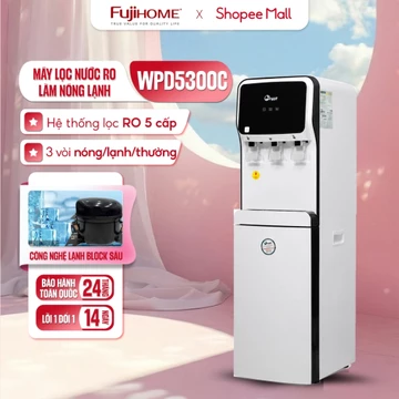 Máy lọc nước RO làm nóng lạnh Nhập Khẩu FUJIE WPD5300C, 5 cấp lõi lọc làm lạnh Block lọc nước trực tiếp từ nguồn