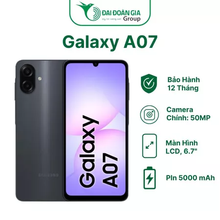 Điện Thoại Samsung Galaxy A07 - Hàng Chính Hãng, Bảo Hành 12 Tháng Toàn Quốc