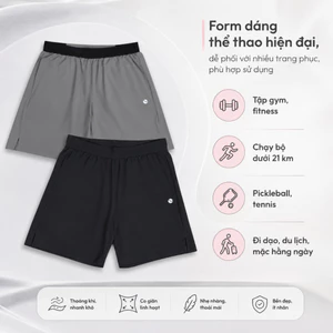 Quần Short Nam Livan LV26N03M318 – Quần Short Thể Thao Nam Co Giãn, Mềm Mại, Đa Năng