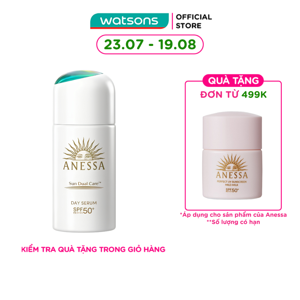 Serum Chống Nắng Nâng Tông Anessa Day Serum N Ngừa Lão Hóa Da SPF50+ PA++++ 30ml