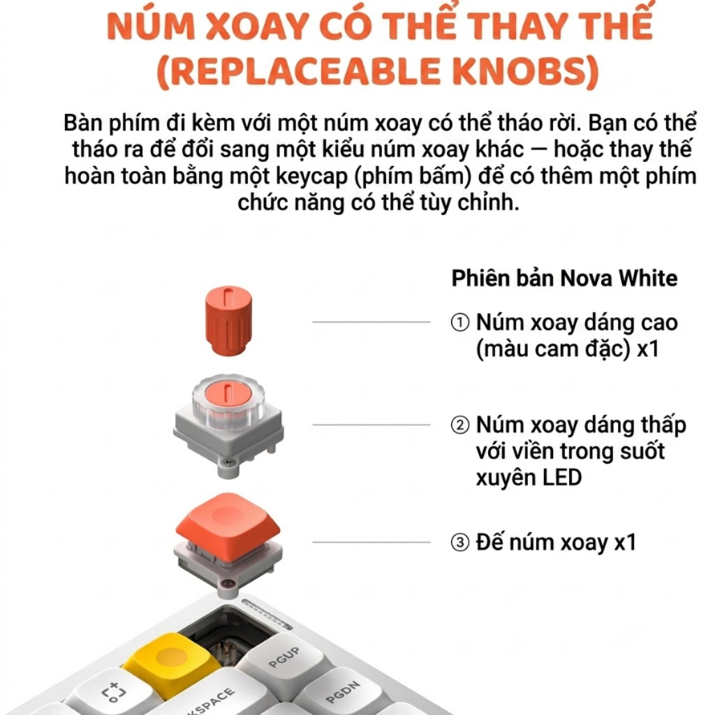[CHÍNH HÃNG] Bàn phím cơ không dây NuPhy Air100 V3 RGB Hotswap (Nuphy Sw) - Led RGB , Kết nối 3 Mode, Pin 1000 Giờ | BigBuy360 - bigbuy360.vn