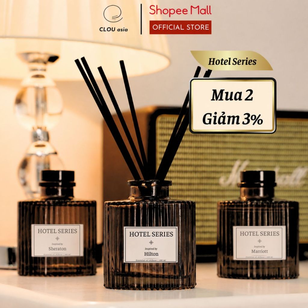 Nước Hoa Thơm Phòng Khuếch Tán Mùi Hương Khách Sạn 100ml | CLOU asia