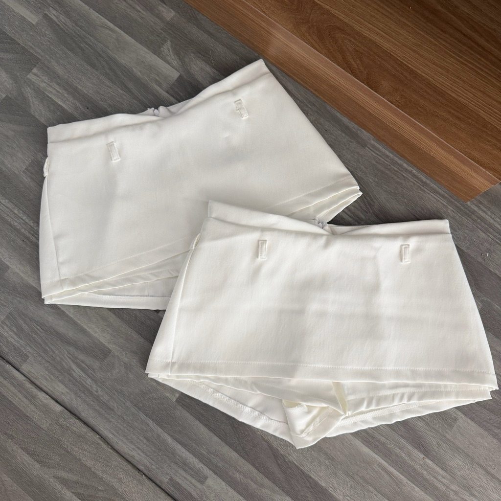 MIRAN SKIRTS - Váy Kiểu DEROSE Ngắn Bảo Hộ Kín Trước Sau Xẻ V Eo Form Dày Dặn Vải Cotton Dày Váy Kiểu Nữ | BigBuy360 - bigbuy360.vn