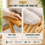 [Hot Mùa Hè] Ghế tre gấp gọn thư giãn ECOBAM, ghế thư giãn bập bênh chất liệu tre tự nhiên cho ban công, sân vườn — ảnh 4