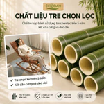 [Hot Mùa Hè] Ghế tre gấp gọn thư giãn ECOBAM, ghế thư giãn bập bênh chất liệu tre tự nhiên cho ban công, sân vườn — ảnh 6