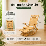 [Hot Mùa Hè] Ghế tre gấp gọn thư giãn ECOBAM, ghế thư giãn bập bênh chất liệu tre tự nhiên cho ban công, sân vườn — ảnh 2