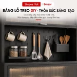 BMZAR Kệ Nhà Bếp Đa Năng Tấm bảng đục lỗ Tủ bếp có bánh xe Kệ tủ đa năng Thép cao cấp Chịu tải tối đa 500 kg — ảnh 3