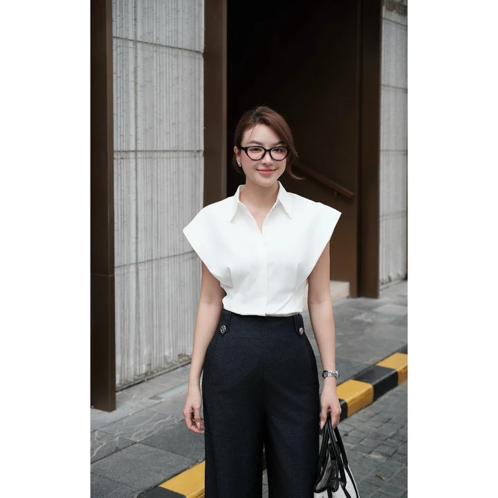 Áo Peplum Tay Dơi Chiết Eo Tôn Dáng Kèm Dây Da MACI MCAATTR0367 Thời Trang Nữ Thiết Kế Độc Quyền