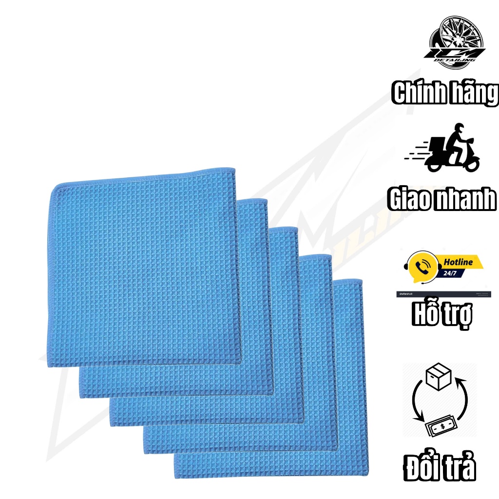 Khăn Waffle Lau Xe ,Lau Kính Đa Năng, Cấu Trúc Dệt Waffle Sợi Microfiber 40x40 | BigBuy360 - bigbuy360.vn