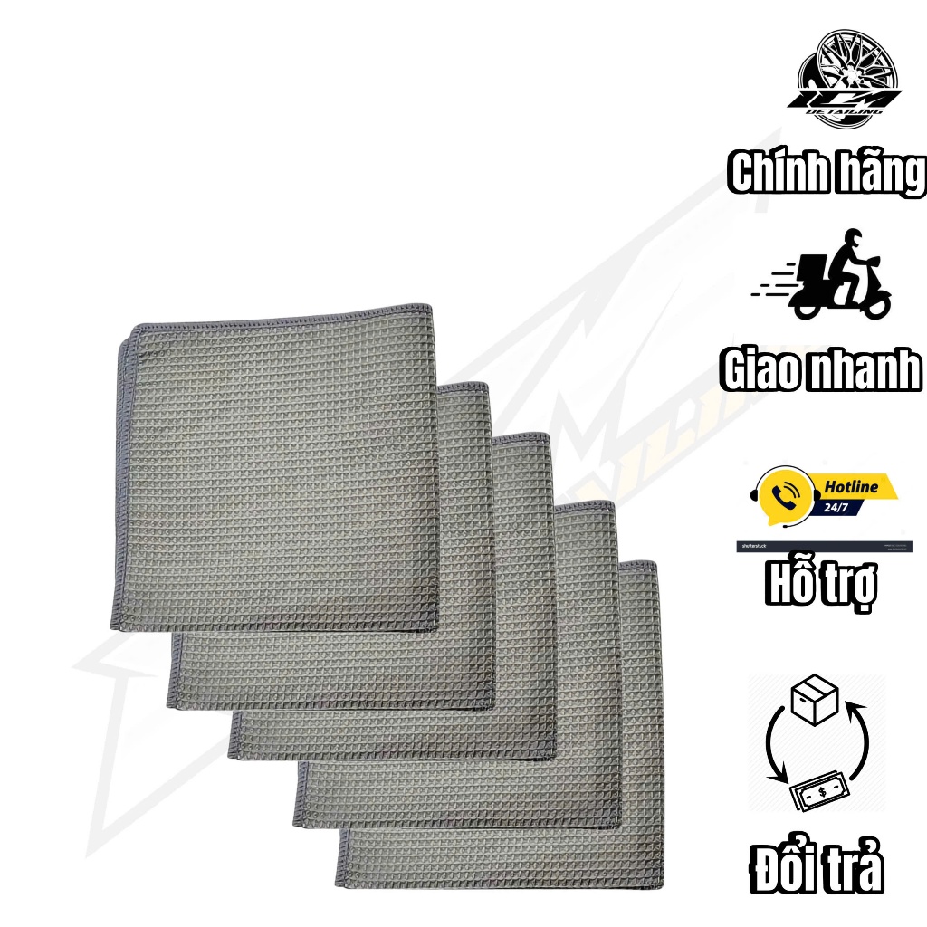Khăn Waffle Lau Xe ,Lau Kính Đa Năng, Cấu Trúc Dệt Waffle Sợi Microfiber 40x40 | BigBuy360 - bigbuy360.vn