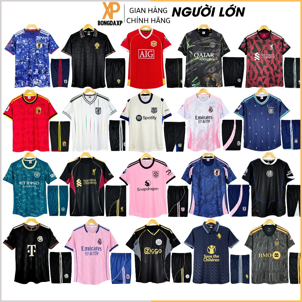 Quần Áo Đá Bóng, Đồ Đá Banh Mới Nhất 2026 Vải Thun Lạnh Cao Cấp BONGDAXP S1