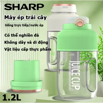 Sharp Máy Xay Sinh Tố Cầm Tay Sạc Tích Điện 6 Lưỡi，Máy Xay Sinh Tố Mini，Máy Xay Sinh Tố Đa Năng,Máy Xay Hoa Quả,Công Suấ