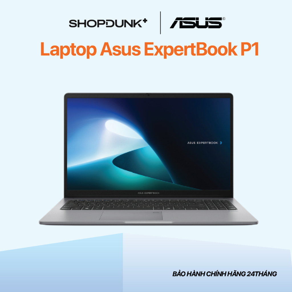 Laptop Asus ExpertBook P1 TẶNG OFFICE P1503CVA-C5H16-63WS Intel Core 5 | 16GB | 512GB | 15.6" FHD