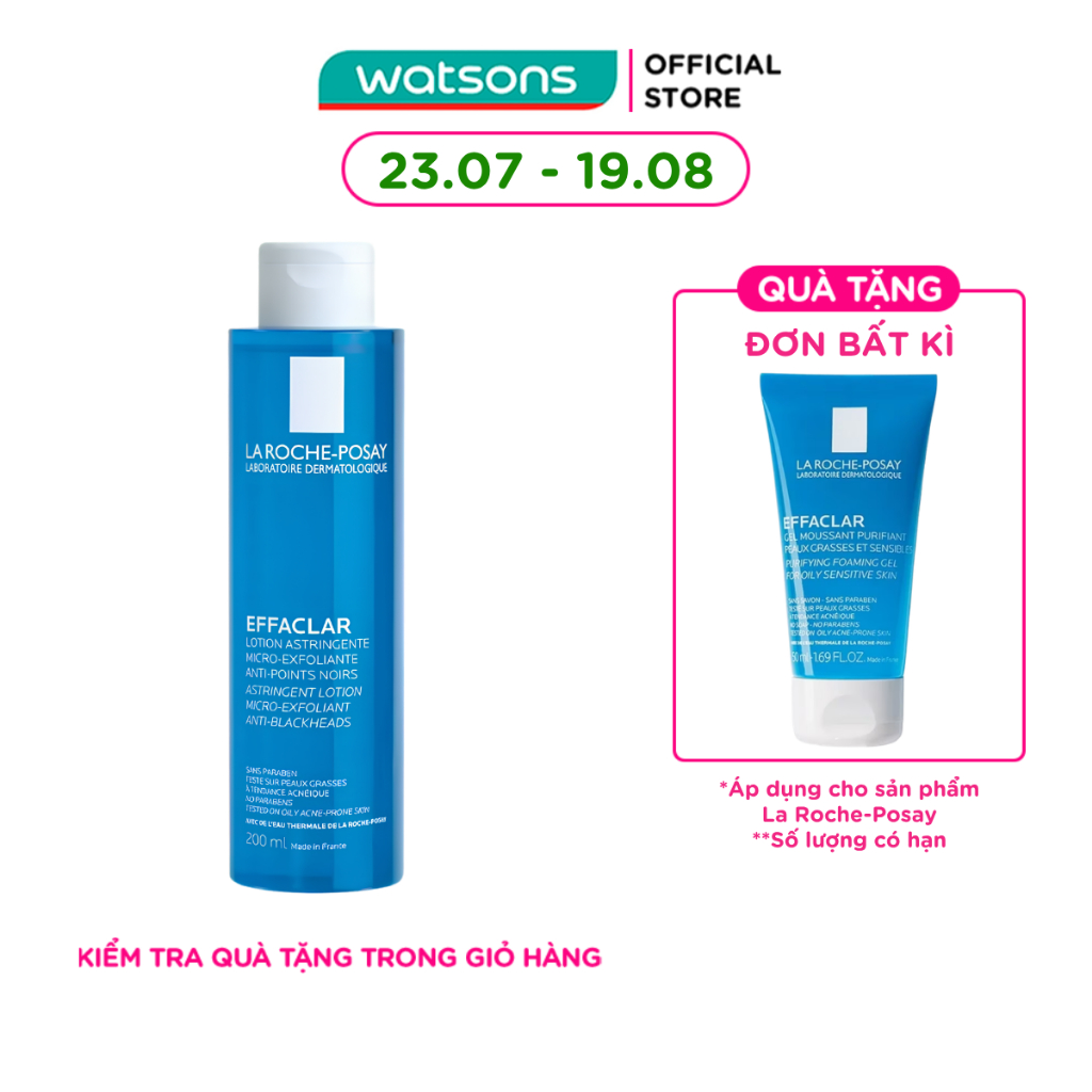 Nước Cân Bằng La Roche-Posay Effaclar 200ml