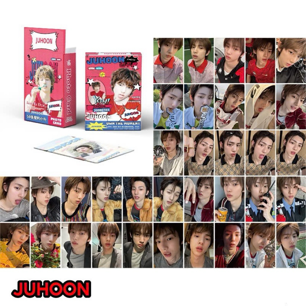 Set 50 photo card unoff Hologram CORTIS - JUHOON 2026 | Shopee