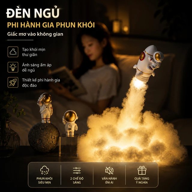 🔥 Đèn ngủ HANDMADE HÌNH đám mây và tên lửa DECOR phòng ngủ cho bé, đèn ngủ tự làm thủ công trang trí phòng ngủ của bé