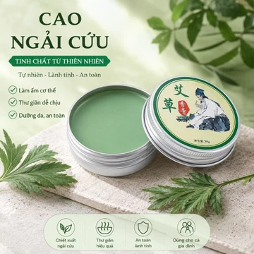 Ngải cứu hoạt lạc cao- Cao ngải cứu xoa bóp, mát xa giảm đau,giảm ngứa, chống muỗi