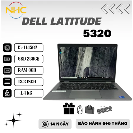 Laptop Giá Rẻ Dell Latitude 5320 i5 11th Ram 8GB SSD 256GB