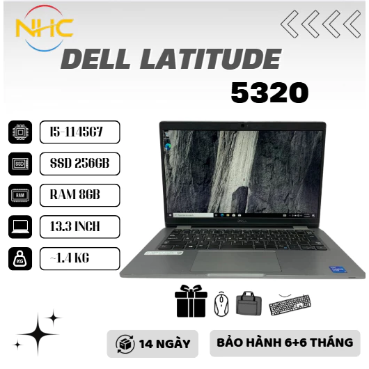Laptop Giá Rẻ Dell Latitude 5320 i5 11th Ram 8GB SSD 256GB
