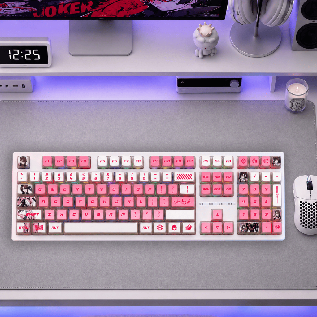 Bàn Phím Cơ Gaming LEAVEN K108 Fullsize 108 Phím LED RGB, Switch Silent Gõ Êm,Keycap Xuyên Led Chủ Đề Khác Nhau | BigBuy360 - bigbuy360.vn