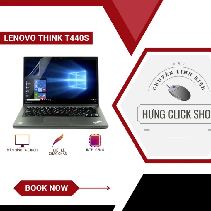 Laptop Lenovo ThinkPad T440S | Intel Core i5-4200U | 4GB | 128GB | Màn Hình 14 Inch - Hàng Cũ.