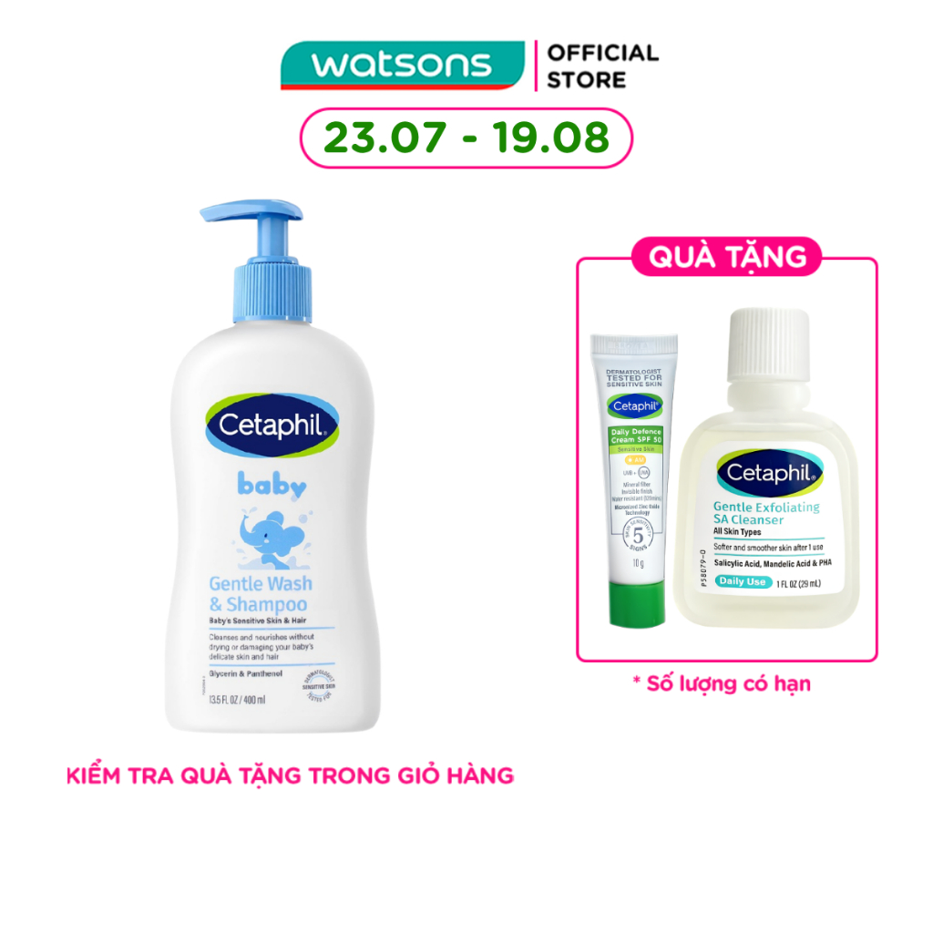 Kem Dưỡng Da Trẻ Em Cetaphil Baby Daily Lotion 400ml