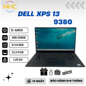 Laptop Giá Rẻ DELL XPS 13 9380 I5–8265U | Ram 8GB | SSD 256GB | 13.3″ HD | Card On
