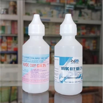 Combo 3 Lọ Nước Oxy Già 3% Lọ 50ml - hỗ trợ vệ sinh vết thương, dụng cụ