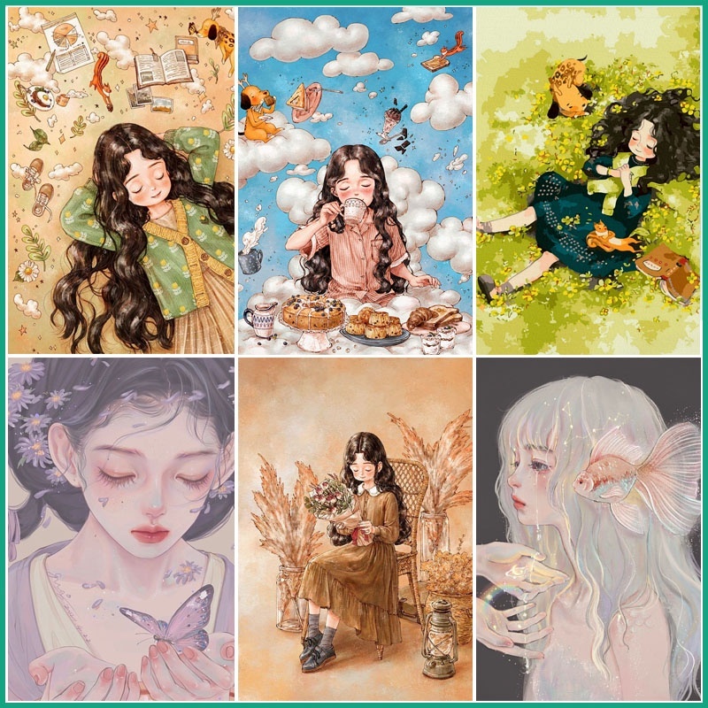 TRANH ĐÍNH ĐÁ tự làm 30x40cm, bộ hạt nhựa đính tranh gắn đá phong cảnh Anime 5D giá rẻ | BigBuy360 - bigbuy360.vn