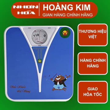 [HỎA TỐC HCM] Cân Sức Khỏe Gia Đình 120kg Nhơn Hòa - Cân Cơ Học Chính Hãng, Độ Chính Xác Cao