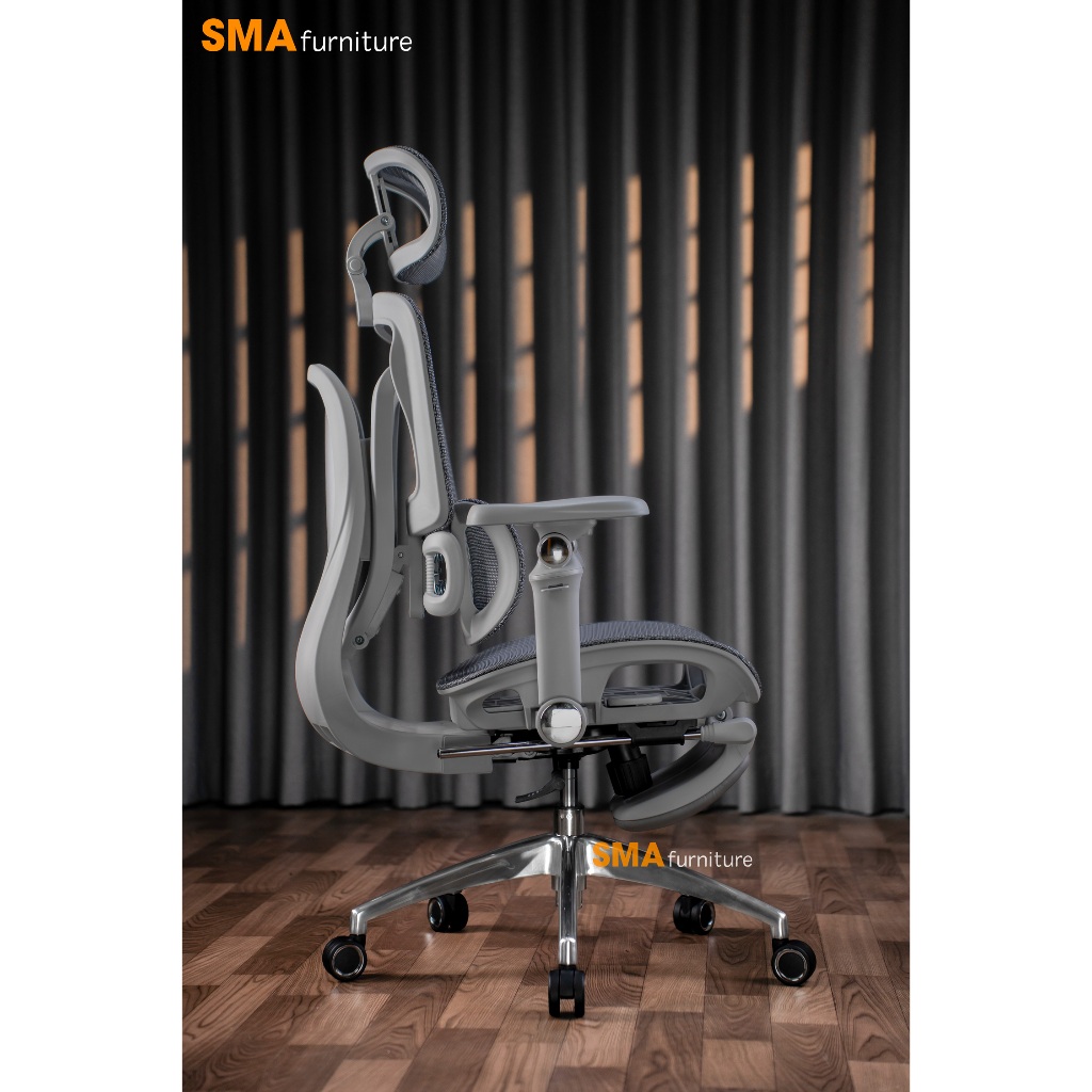 Ghế công thái học SMA Furniture Tanji, Tựa lưng 2D cực Fit, ngả ghế 135 độ, piston class 4 | BigBuy360 - bigbuy360.vn