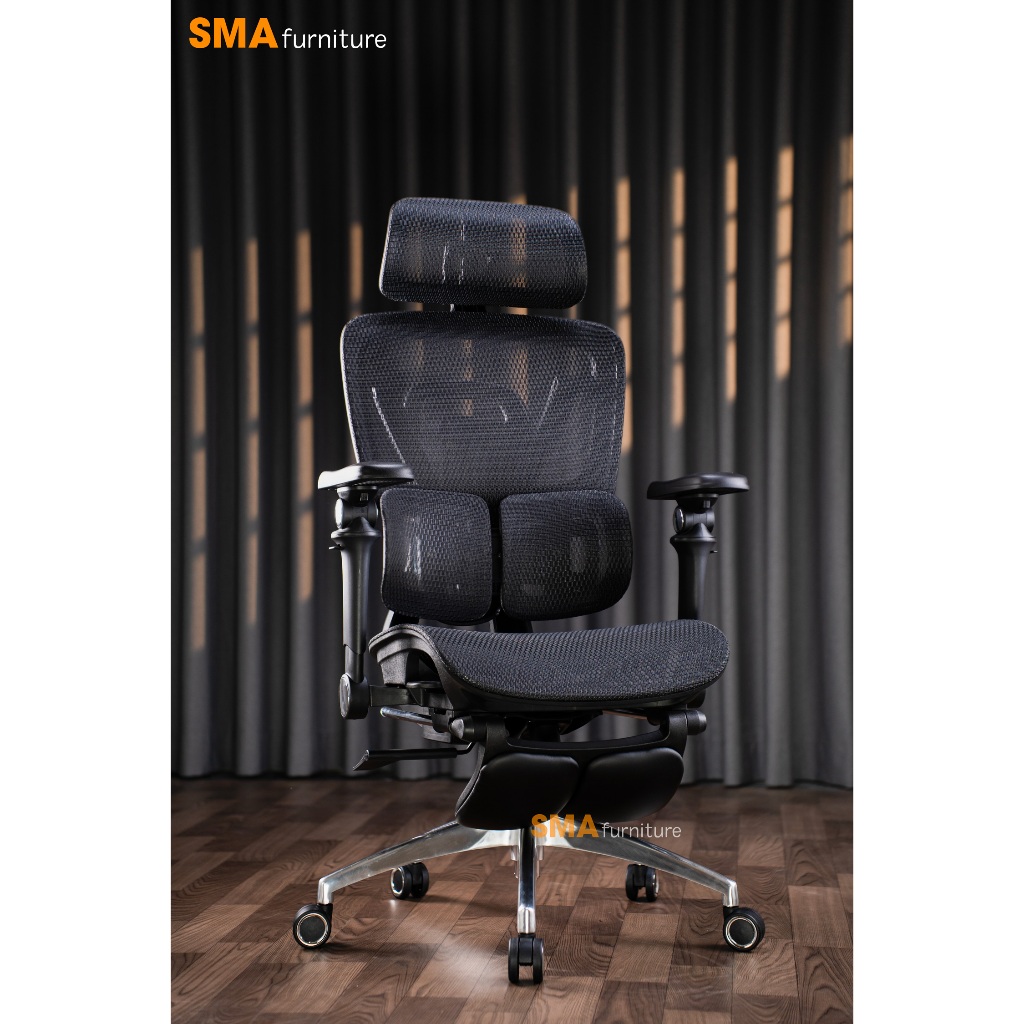Ghế công thái học SMA Furniture Tanji, Tựa lưng 2D cực Fit, ngả ghế 135 độ, piston class 4 | BigBuy360 - bigbuy360.vn