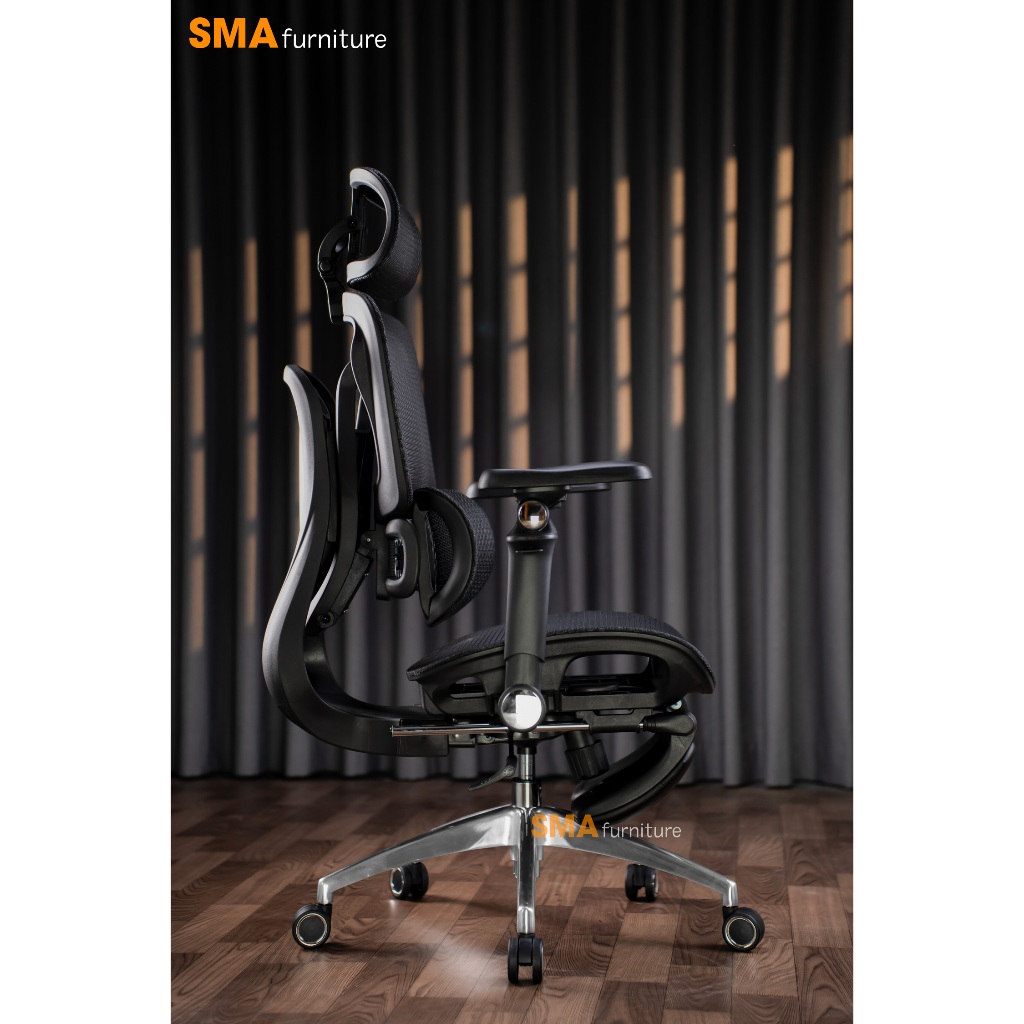 Ghế công thái học SMA Furniture Tanji, Tựa lưng 2D cực Fit, ngả ghế 135 độ, piston class 4 | BigBuy360 - bigbuy360.vn