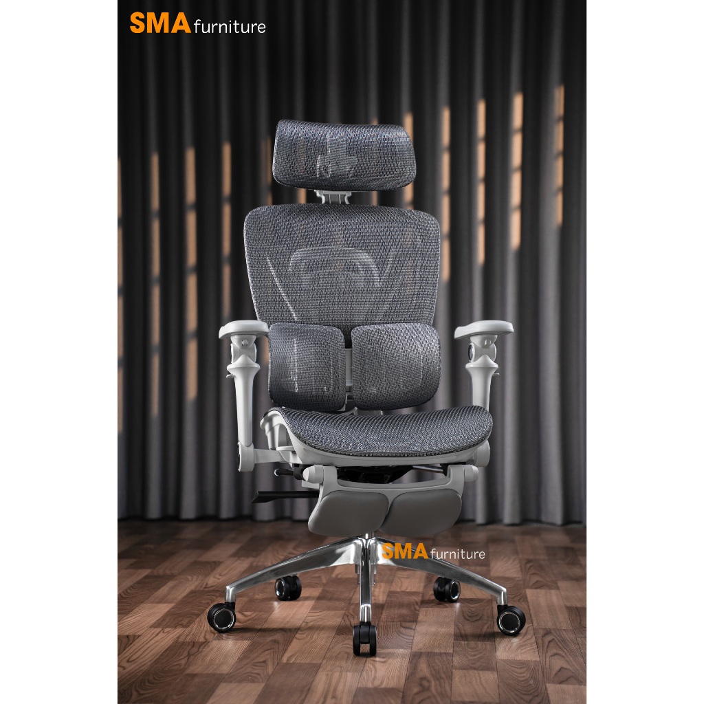 Ghế công thái học SMA Furniture Tanji, Tựa lưng 2D cực Fit, ngả ghế 135 độ, piston class 4 | BigBuy360 - bigbuy360.vn