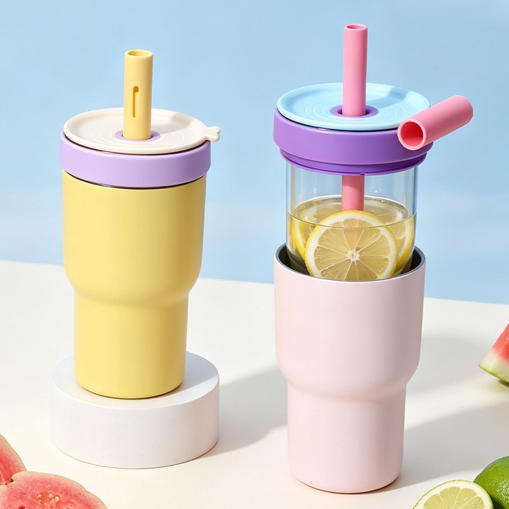 [SVIP] Ly giữ nhiệt Wings 620ml lõi Thủy Tinh, Fan House ly giữ nhiệt 12h 2 lớp, tặng túi canvas | BigBuy360 - bigbuy360.vn
