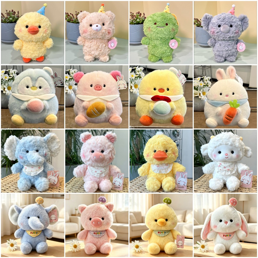 Gấu Bông Size 25 cm Nhân Vật Hoạt Hình Vịt Bông Cừu Đáng Yêu