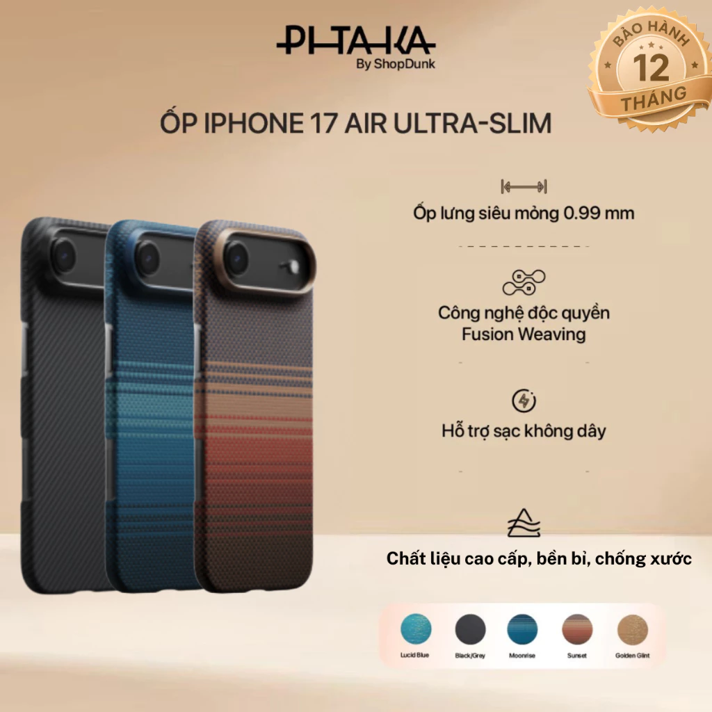 Ốp lưng Pitaka Ultra-Slim cho iPhone Air