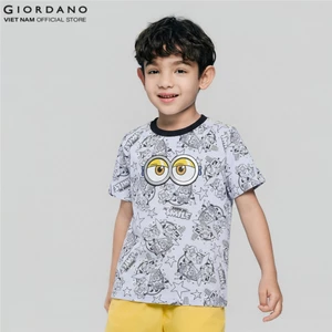 GIORDANO Áo Thun Trẻ Em Cổ Tròn In Hình Minions & Monsters Sorona Tee 3086314-80