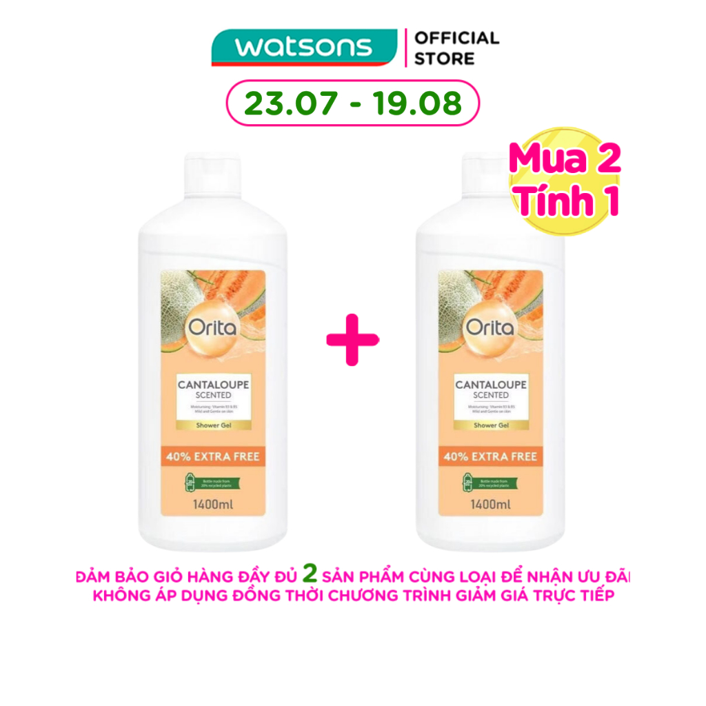 Gel Tắm Orita Hương Dưa Lưới Cantaloupe Scented Shower Gel 1400ml