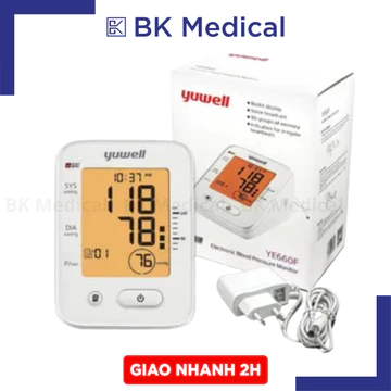 (hỏa tốc) Máy đo huyết áp Yuwell Ye660F có đèn nền Bảo Hành Chính Hãng 5 Năm, Đổi Mới