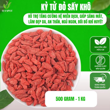 Kỷ Tử Đỏ - Kỳ Tử Đỏ - Câu Kỷ Tử Pha Trà Thảo Mộc Với Táo Đỏ, Long Nhãn, Hoa Cúc, Hoa Hồng, Long Nhãn